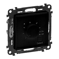 Termostat VALENA LIFE podlahový černý