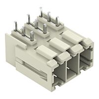 WAGO Konektor 831-3643 s pájecími piny THT Pájecí kontakt 1,0 × 1,2 mm Úhlové provedení, šedá