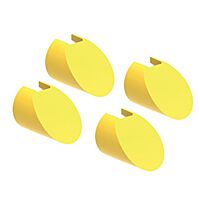 Sada 4 krytů šroubů pro skříňky LPZ, žlu