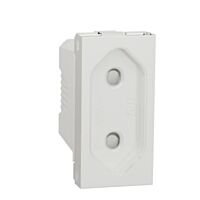 Zásuvka Unica 230V pro ploché vidl. bílá