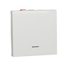 Spínač Unica č.6 nul. svorka bílý 2mod.