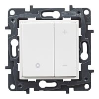 LEGRAND Stmívač NILOÉ STEP 863153 tlačítko 400W bílá