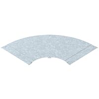 OBO BETTERMANN Víko pro 90° oblouk, pro kabelový žebřík, B600, Ocel, St, žárově zinkováno ponorem, DIN EN ISO 1461 typ LBD 90 600 R3 FT