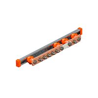 OBO BETTERMANN Přípojnice potenciálového vyrovnání, BigBar - 5 připojení, 5+1 x M10, měď, Cu typ 1802 DC 5+1 CU