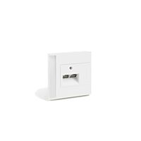 OBO BETTERMANN Datový panel Signa In pro cat.6, 80x82x11, čistě bílá Polykarbonát/Akrylnitrilbutadienstyrol, PC/ABS typ DB 2 rws