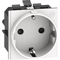 LNOW 2P+T SCHUKO AUTO BÍLÁ