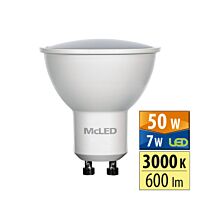 MCLED Žárovka LED 7W-50 GU10 3000K 100°