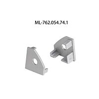 Koncovka pro RT2 s otvorem stříbrná