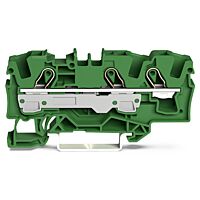 WAGO 2006-1301/000-001 3vodičová průchozí svorka 6 mm² Vhodná pro aplikace Ex e II, zelená