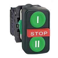 SCHNEIDER XB5AA731327 Ovládač stiskací dvoutlačítk