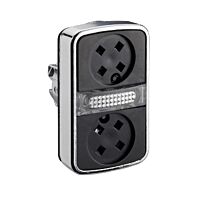 SCHNEIDER ZB4BW7A9 Ovládací hlavice dvoutlačítková