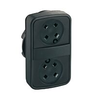 SCHNEIDER ZB5AA79 Ovládací hlavice dvoutlačítková,