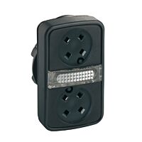 SCHNEIDER Hlavice ovl. ZB5AW7A9 dvoutlačítková