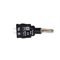 SCHNEIDER Objímka pro signálku, 12...24V - bílá