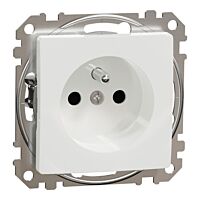 SCHNEIDER Sedna Design & Elements Zásuvka 230V 16A clonky bezšroubová bílá