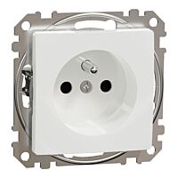 SCHNEIDER Sedna Design & Elements Zásuvka 230V 16A clonky šroubová bílá