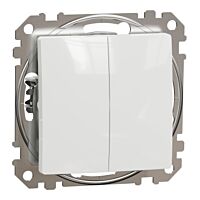 SCHNEIDER Sedna Design & Elements Přepínač dvojitý střídavý č.6+6 bílá