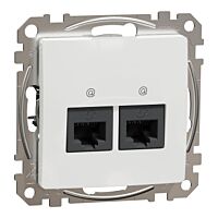 SCHNEIDER Sedna Design & Elements Datová zásuvka 2xRJ45 kat. 5e UTP bílá