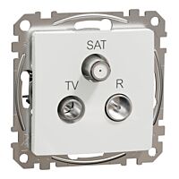 SCHNEIDER Zásuvka Sedna TV/R/SAT koncová 4dB bílá
