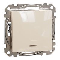 SCHNEIDER Sedna Design & Elements Spínač dvoupólový č.2 sig. k. béžová