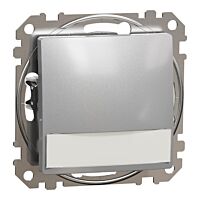 SCHNEIDER Sedna Design & Elements Tlačítko 12V kontr. popis pole alu