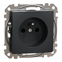 SCHNEIDER Sedna Design & Elements Zásuvka 230V 16A cl bezšroubová antracit
