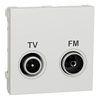 Zásuvka Unica TV indivi. 11dB 2m bílá
