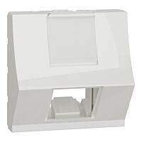 Unica - Centrální deska zkosená RJ45 Key