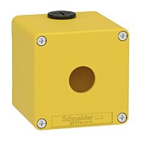 SCHNEIDER Skříň XAPK1501 kovová, žlutá, pro tlačítko nouzového zastavení