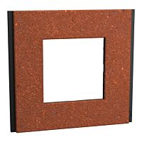 SCHNEIDER Rámeček Unica Deco Materials jednonásobný, Terracotta