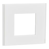 SCHNEIDER Rámeček Unica Deco Materials jednonásobný, Translucent white