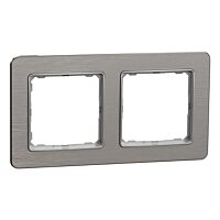 SCHNEIDER Sedna Design & Elements Rámeček dvojnásobný Leštěný Hliník