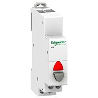 SCHNEIDER Tlačítko IBP A9E18037 1vyp.20A 250V rudá