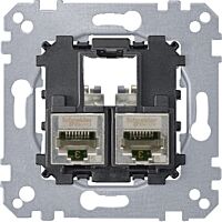 SCHNEIDER Zásuvka MERTEN MTN4575-0012 2xRJ45 kat.5