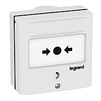 Tlačítko LEGRAND 1NO/NC nozouvé bílá