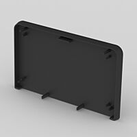 KOPOS Kryt 8401_FB PK 90x55 D koncový černá