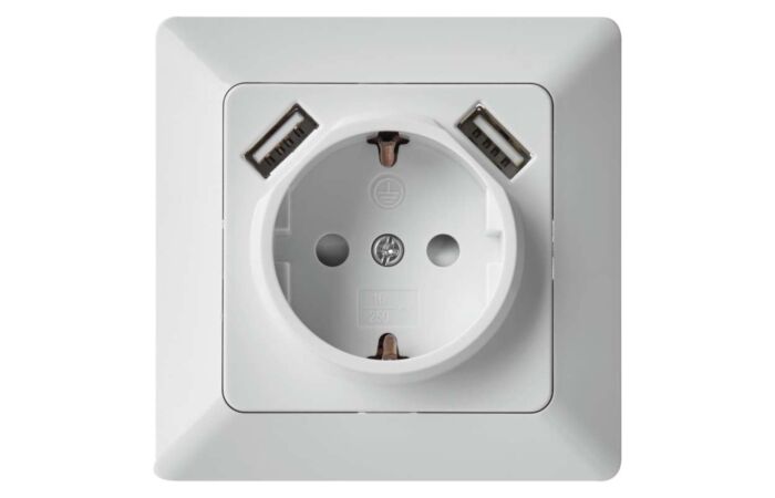 EMOS Zásuvka S USB 2,1 A MAX.SCHUKO