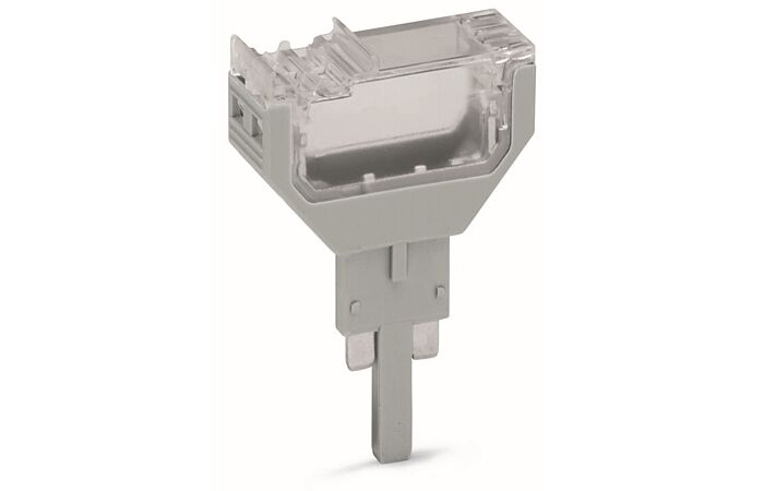 WAGO Konektor 2002-810 prázdný šířka 10,4 mm 2pólová, šedá