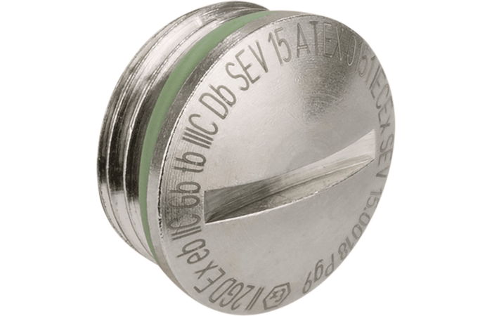 AGRO Záslepka mosazná, Ex e II, závit M50