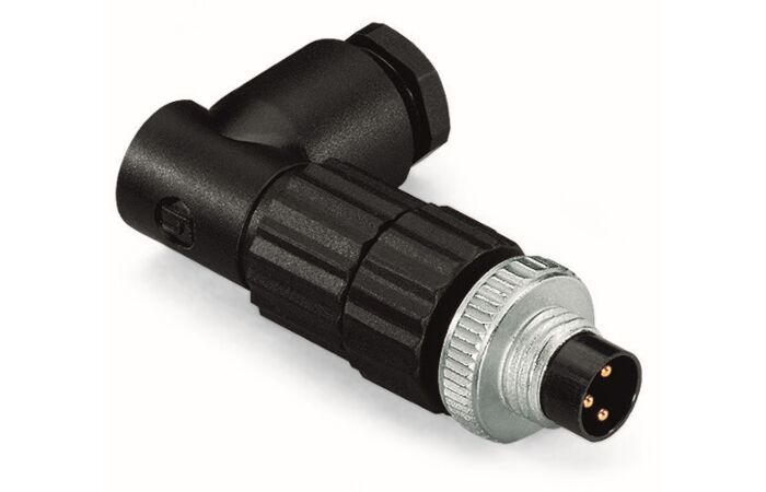 WAGO Konektor 756-9105/030-000 3 pól úhlová zástrčka M8 technologie IDC IP67
