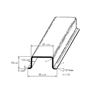 SCHMACHTL Lišta DIN 35x15 neperforovaná Sendzimir 2000mm