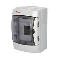 FAMATEL Skříň ACQUA 3904-TTB, 4TE, 215x145x110mm, průhledná plastová dvířka, IP65