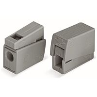 WAGO Svorka 224-101 svítidlová, tlačítko na straně svítidla,max.2,5mm² šedá