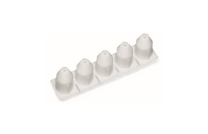WAGO Zarážka 281-470 izolační 0,08–0,2 mm² „e“ (0,14 mm² „f“); 5 ks/pás; Bílá