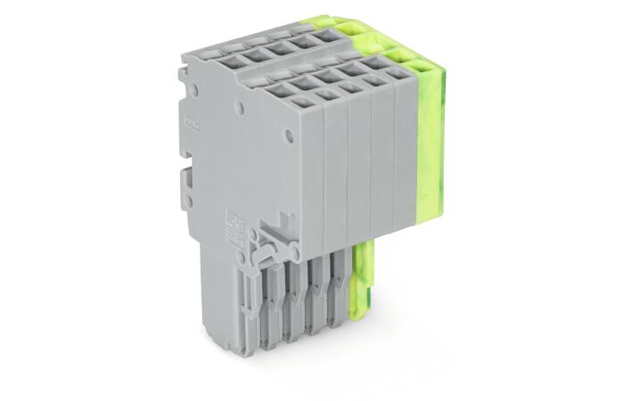 WAGO Svorka 2020-206/000-036 2vodičová pružinová Push-in CAGE CLAMP® 1,5 mm², šedá/zelenožlutá