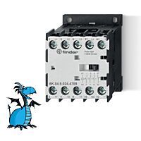 Stykač komp., 3Z/9A/4kW+1R/2A, cívka 24V