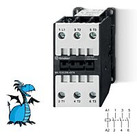 Stykač, 3Z/74A/37kW, cívka 230V AC
