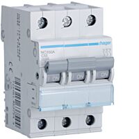 Jistič 3 pól. 50A, char.C, 10 kA