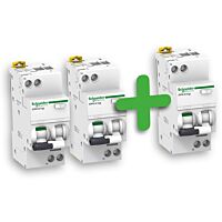 SCHNEIDER Chránič 10B/1N/0,03 iDPN N, s jističem, třída A, akce 2+1 zdarma