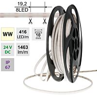 LED pásek Dot-Free WW, 416LED/m, 14W/m,